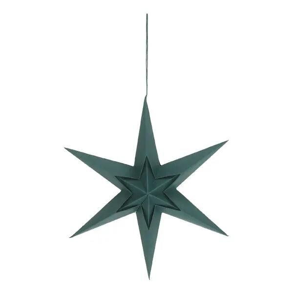 Gro&szlig;er Edler Gr&uuml;ner Papierstern, Premium Design, Durchmesser 40cm