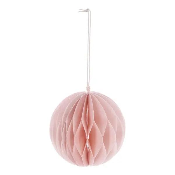 Gro&szlig;er Rosa Runder Honeycomb H&auml;nger - 10cm Durchmesser, Deko-Anh&auml;nger