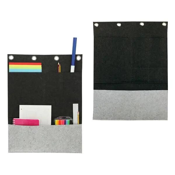 H&auml;ngeorganizer aus Filz, 4 Taschen, Anthrazit/Grau, Platzsparende Aufbewahrung