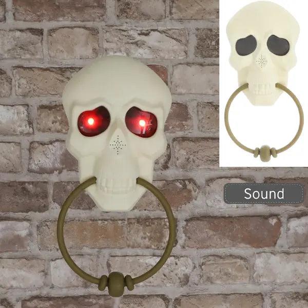 Halloween-T&uuml;rklingel mit T&uuml;rklopfer - Gruseliges Deko-Element, ca. 28cm hoch