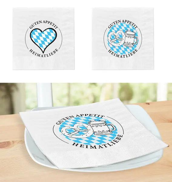 Heimatliebe Servietten, 20er Pack, Elegantes 2-lagiges Design