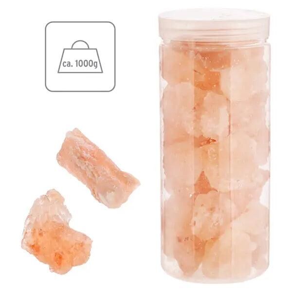 Himalaya Salzsteine 1kg, Nat&uuml;rliche Dekosteine f&uuml;r Wohlbefinden und Dekor