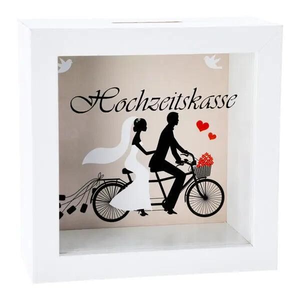 Hochzeitskasse Spardose, ca. 14,5cm - Ideales Geschenk f&uuml;r Verlobte