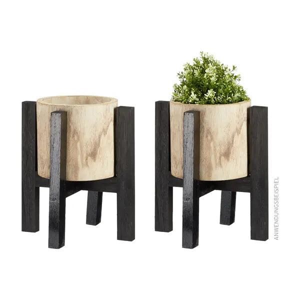 Kleiner Blumentopf mit St&auml;nder - 36cm Hoher Dekorativer Pflanztopf f&uuml;r Zuhause und Garten