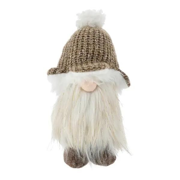 Kleiner Brauner Gartenwichtel - Niedliche Erdige Deko, 28 cm Hoch
