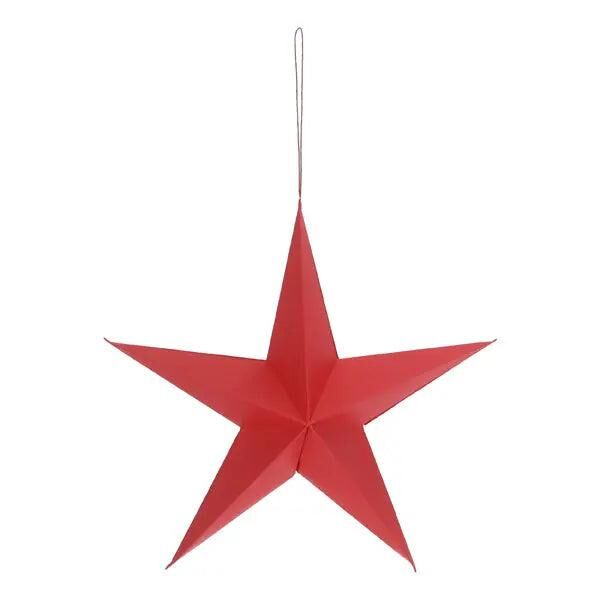 Kleiner Roter Papierstern, Klassisches Design, Durchmesser 20cm