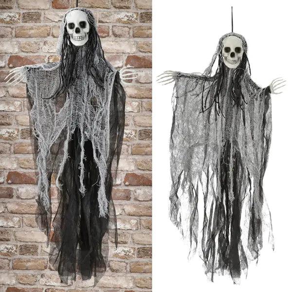 Kompakter Sensenmann, 80cm Hoch, Ideale Halloween-Dekoration