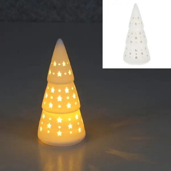 Kompakter Wei&szlig;er LED Tannenbaum, Festlich, ca. 15cm H&ouml;he