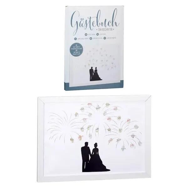 Kreatives Fingerabdruck-G&auml;stebuch, 33x45 cm - Einzigartiges Erlebnis f&uuml;r besondere Anl&auml;sse