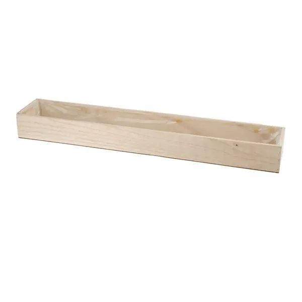Langer Holz-Pflanzkasten f&uuml;r G&auml;rten und Balkone, ca. 70 cm L&auml;nge