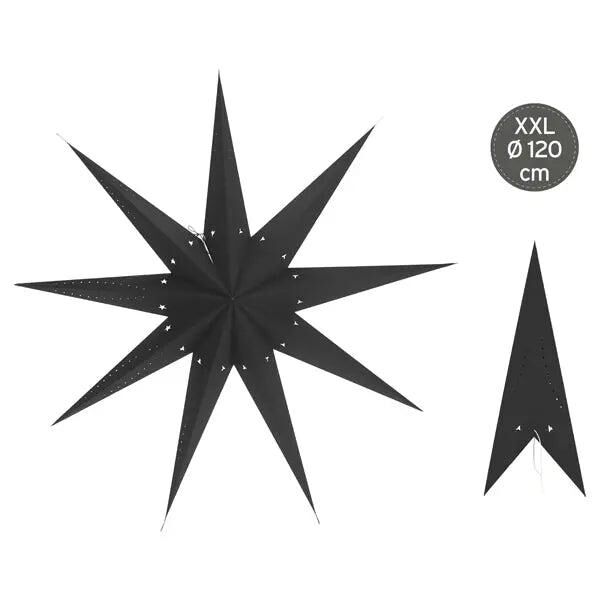 Large Black Paper Star: 9-Point, Extra Large, Approx. 120cmD - SEO-Optimized Listing for Visibility