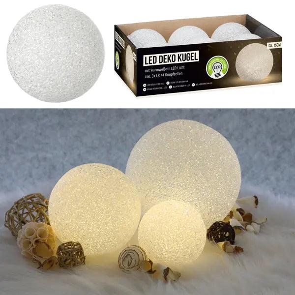 LED Deko Kugel Soft, L, 15cm - Mittelgro&szlig;e, gem&uuml;tliche Stimmungsbeleuchtung
