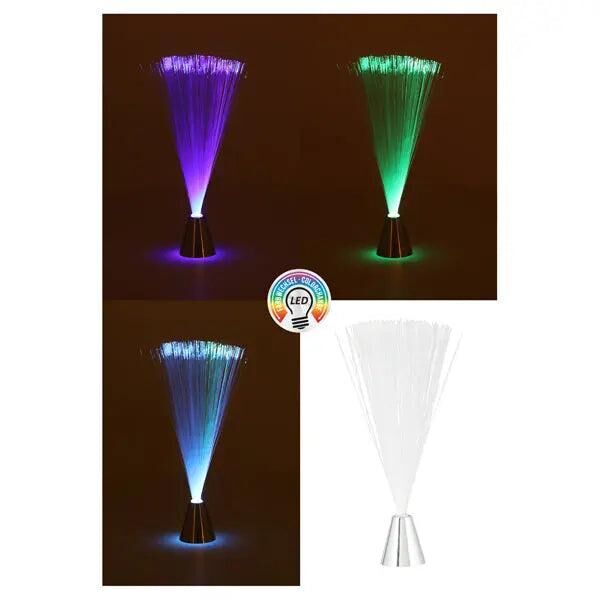 LED-Fiberglas-Leuchte - Attraktives Deko-Licht, ca. 20cm H&ouml;he, Energiesparende Lampe