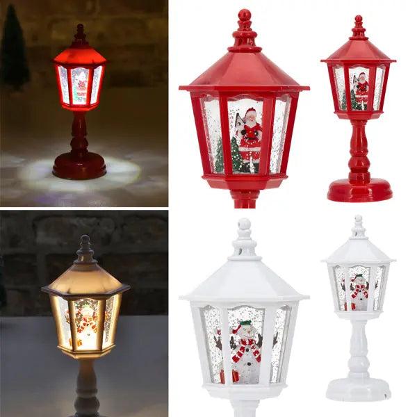 LED Christmas lantern set, 21cm high, 2-pack - Atmospheric festive lighting