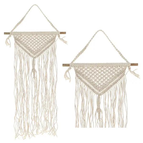 Makramee Wandh&auml;nger, Elegantes Handgewebtes Dekor, 35x75cm