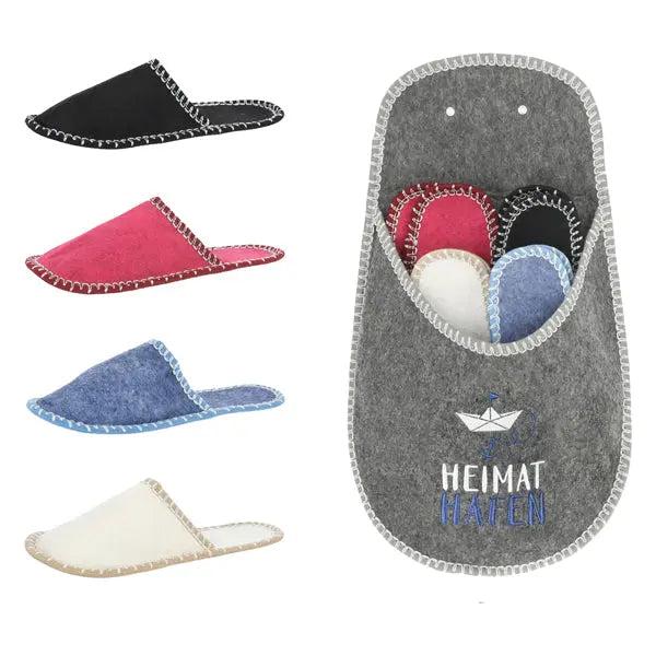 Maritimes G&auml;ste-Fu&szlig;bekleidungs-Set: Nautische Pantoffelkollektion f&uuml;r Besucher (92 Zeichen)