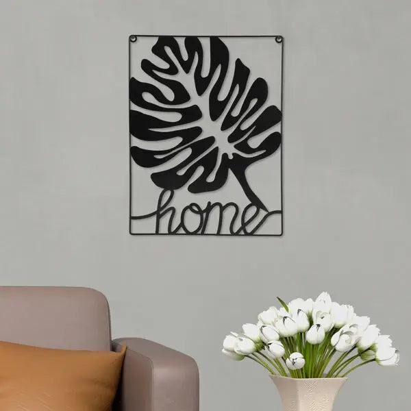 Metallbild 'Home', Wanddekoration, ca. 30x40 cm