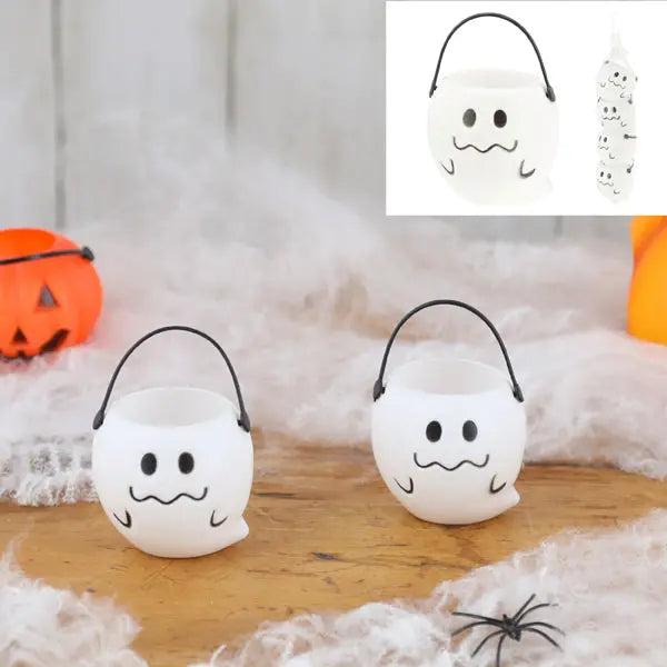 Mini Halloween Geisterkessel, 4er Set, Durchmesser ca. 6cm