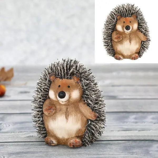 Mittelgro&szlig;e Igel Figur &ndash; Dekorative Waldtier Statue, ca. 12cmH, Charmante Wohnaccessoires
