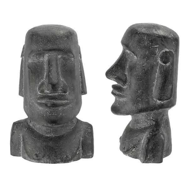Moai Kopf Skulptur, Design 2, H&ouml;he 46 cm
