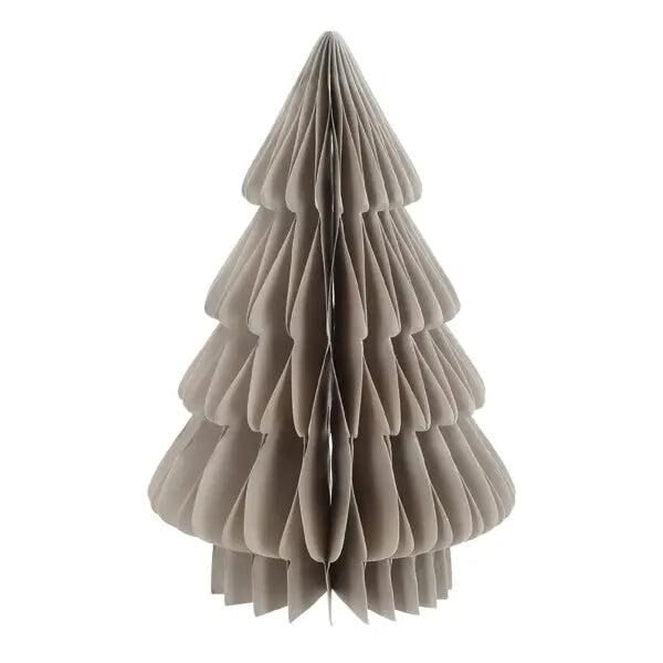 Moderner Honeycomb Tannenbaum in Grau, Mittelgro&szlig;, 30 cm, zum Aufstellen