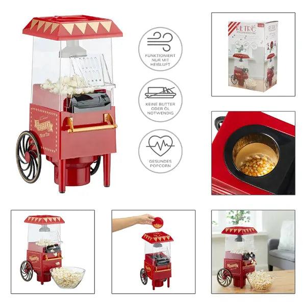 Nostalgische Popcornbereiter - Retro Stil, ca. 38cm H&ouml;he