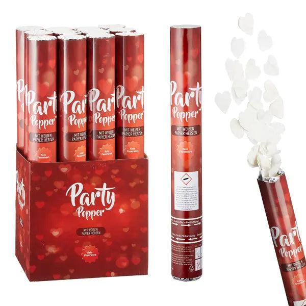 Party Popper LOVE, gro&szlig;, 40 cm - Ideal f&uuml;r farbenfrohe Hochzeits- und Partydeko