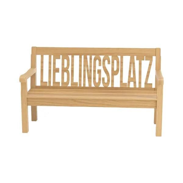Robuste Holzbank Outdoor 'Lieblingsplatz', 160 cm Breite - Ideal f&uuml;r Garten