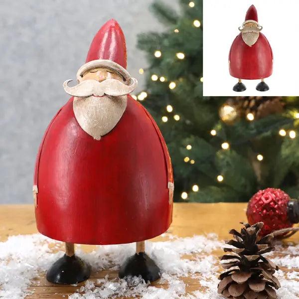 Robuster, handbemalter Weihnachtsmann, klein, ca. 23cm hoch