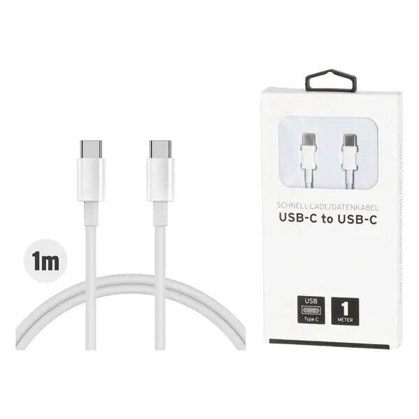 Robustes USB-C zu USB-C Ladekabel, 1m &ndash; Schnellladen & Daten&uuml;bertragung