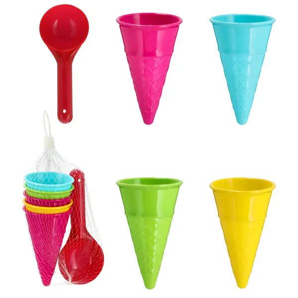 Sandspielzeug-Set Eist&uuml;te, 6-teilig, H&ouml;he ca. 11 cm