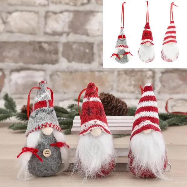 Schwebender Kobold, Gestrickt, 6/s, ca. 14cmH f&uuml;r Verspielte Weihnachtsdekorationen