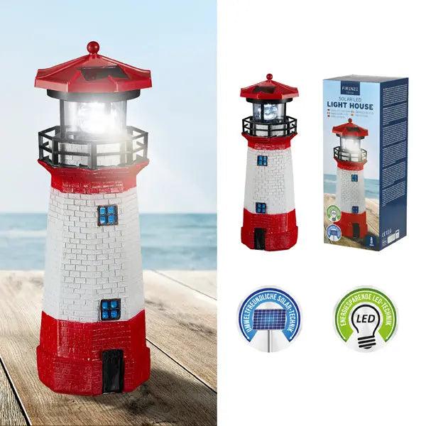 Solar LED Leuchtturm f&uuml;r den Garten, ca. 28cm Hoch - Dekoratives Licht