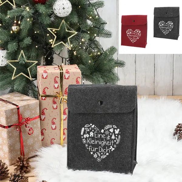 Stilvolle Geschenktasche mit Druckknopf, ca. 20x25cm, 2er Set - Elegante Partytaschen