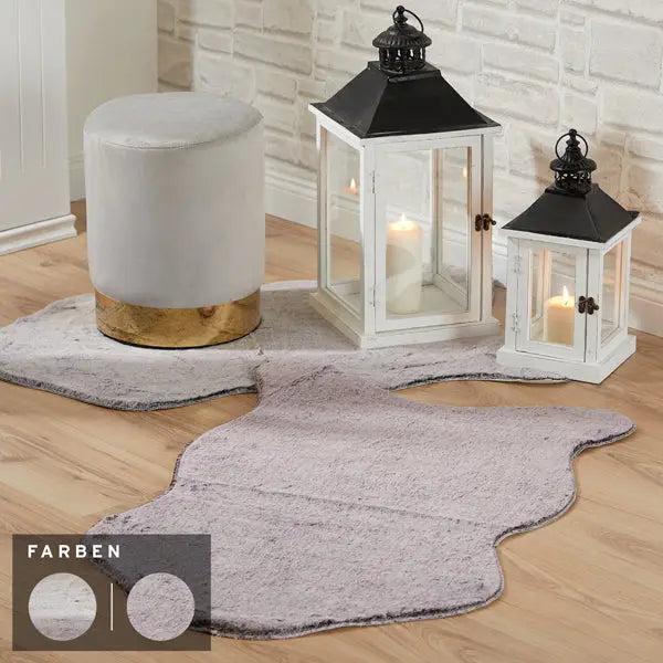 SUPERSOFT decorative fur, set of 2, approx. 60x90cm - Cuddly elegance