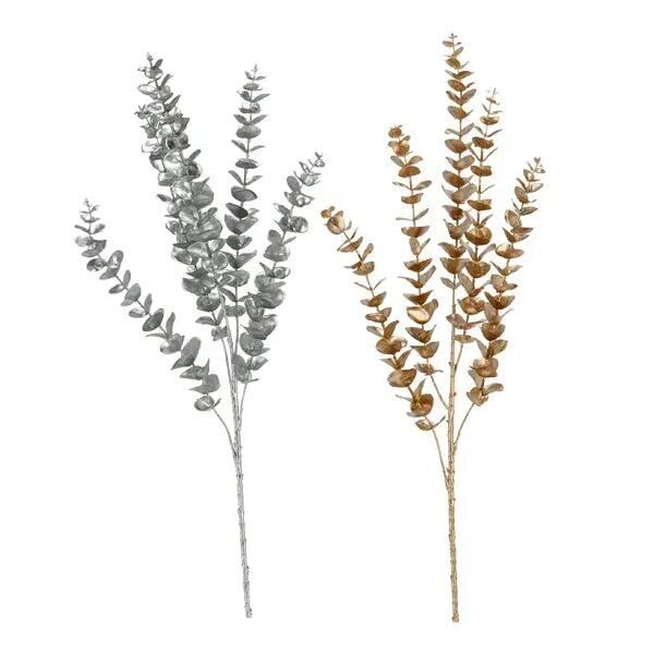 T&auml;uschend Echte Eukalyptus Kunstzweige, 2er Set, Ca. 88cm &ndash; Dekoratives Element