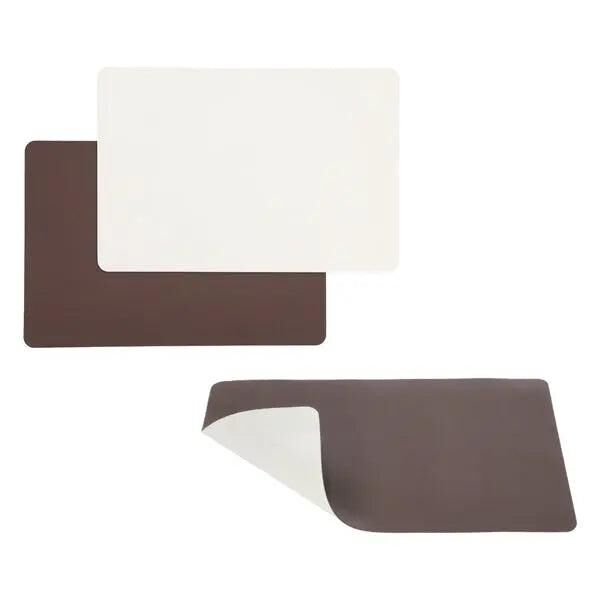 PVC placemat, approx. 45x30cm, brown/cream - Durable table mat | Stylish PVC table decoration