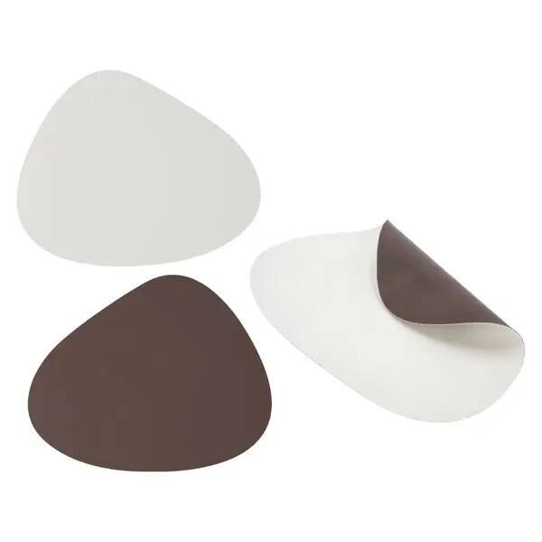 Tischset PVC Stone, Braun/Creme &ndash; Strapazierf&auml;hige Tischmatte | Stilvolle PVC Stone Tischdekoration