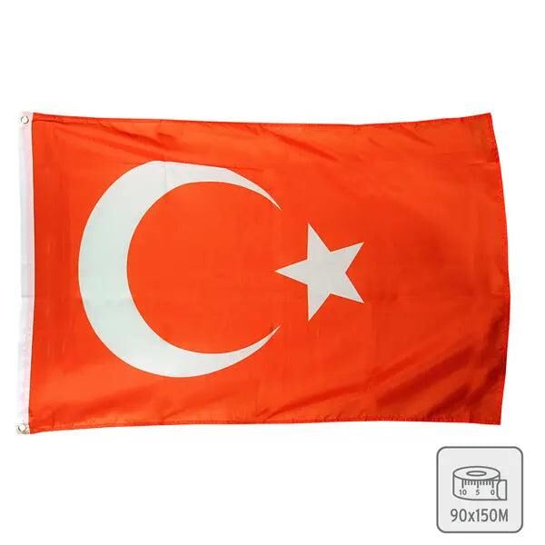 T&uuml;rkei-Flagge 90x150cm - Hochwertige Nationalflagge f&uuml;r Innen- und Au&szlig;endekoration