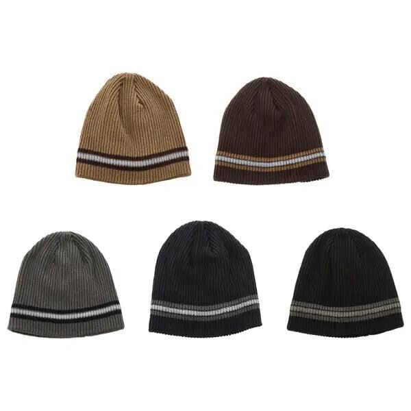 Unisex M&uuml;tzen mit Streifen, 5er-Pack, Modisch & Vielseitig - 100 Zeichen