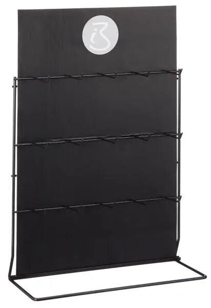 Verkaufsdisplay, Tresenhalterung, schwarz, 15 Haken