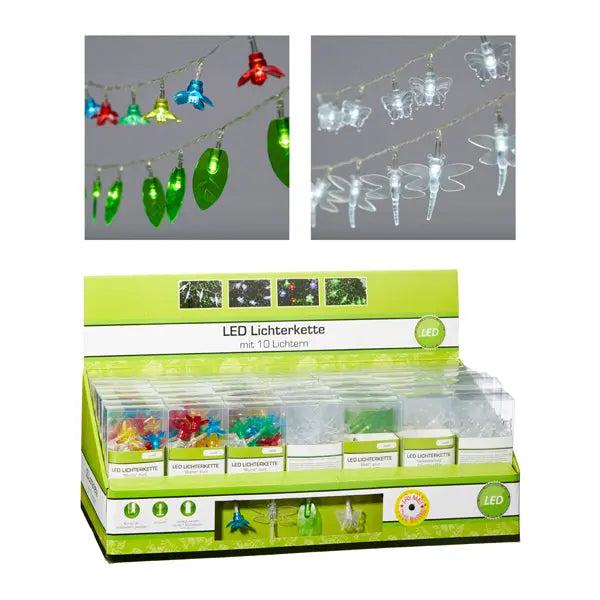 Verzaubernde Sommer LED Lichterkette, 10er Pack, 4/s, mit Testmodus