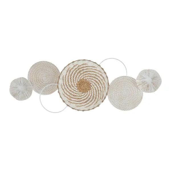 Wanddeko aus Metall, Nature, ca. 74 cm breit &ndash; Moderne Wandkunst | Stilvolles Naturdesign