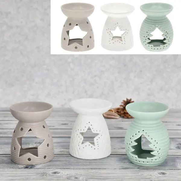 Weihnachtliche Duftlampe &ndash; Set aus 3, Festliche Aromalampe, ca. 12cm H&ouml;he, Perfekte Weihnachtsdeko