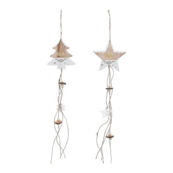 Weihnachtliche H&auml;nger, 63cm lang, 2er-Set - Stilvolle Festtagsdeko
