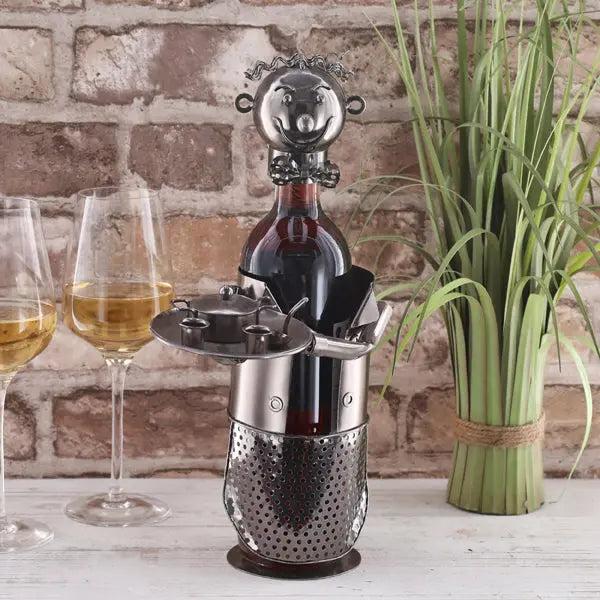 Weinflaschenhalter Gaston, 33x18 cm - Einzigartige und stilvolle Tischpr&auml;sentation