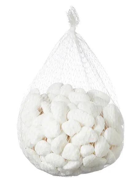 Wei&szlig;e Dekosteine, 1kg im Netz - Elegante Zierkiesel