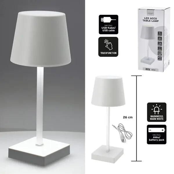 Wei&szlig;er USB LED Schreibtischlampe, 26cm, Flexibel & Modern