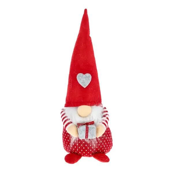 Secret Santa figure with gift, festive Christmas decoration, 35cm high