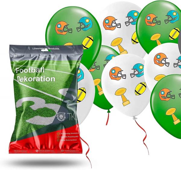 25x Luftballons Ballons Super Bowl Deko Dekoration 2020 Party Set American Football (25x Lutballons)
